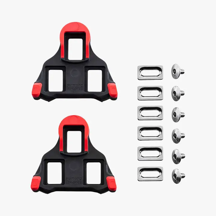 Shimano Sm-Sh10 Spd-Sl Cleats - 0 Degree Float (Red) 1