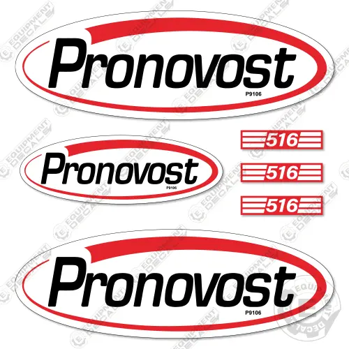 Fits Pronovost 516 Dump Trailer Decal Kit 1