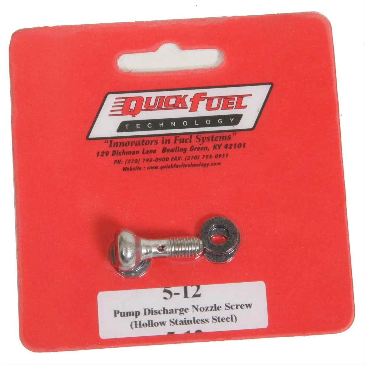 Quick Fuel 5-12Qft Carburetor Discharge Nozzle Fasteners 1