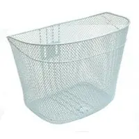 Bpw Mesh Fixed Front Basket - White (8833) 1