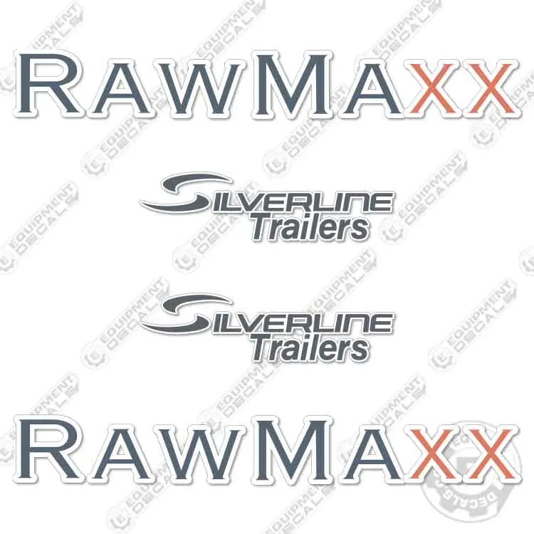 Fits Rawmaxx Silverline Gooseneck Trailer Decal Kit 37" Wide 1