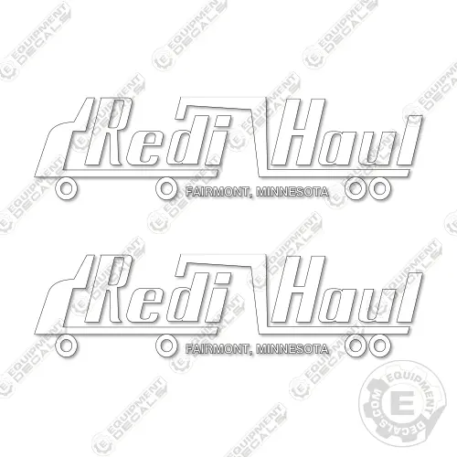 Fits Redi Haul Decal Kit Trailer - 16" Logos (Style 1) 1