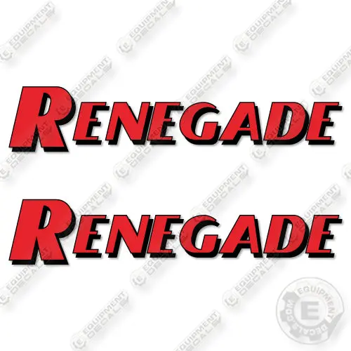 Fits Renegade Logo 18 Inch Decal Kit Tow Truck 1