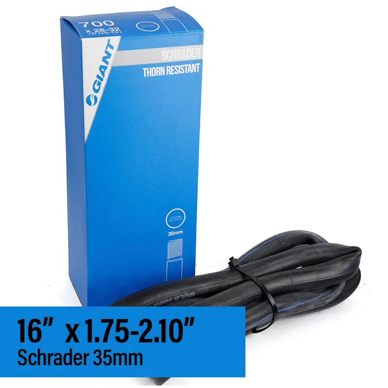 Tube 16 X 1.75-2.10 Giant Schrader 35Mm Thorn Resistant 1
