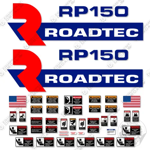 Fits Roadtec Rp150 Decal Kit Asphalt Paver 1