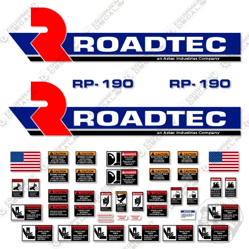 Fits Roadtec Rp190 Decal Kit Asphalt Paver 1