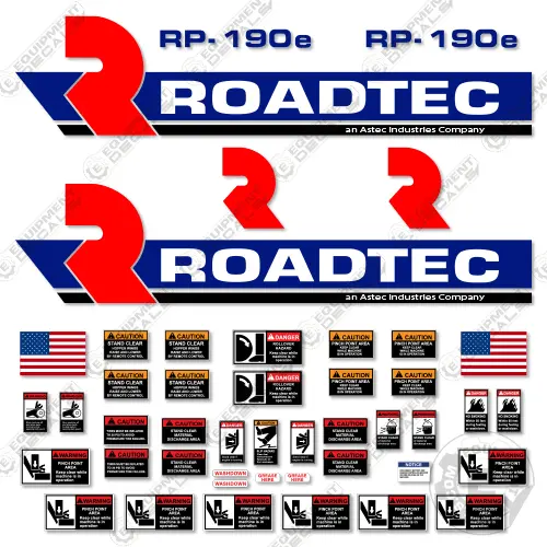 Fits Roadtec Rp190e Decal Kit Asphalt Paver 1