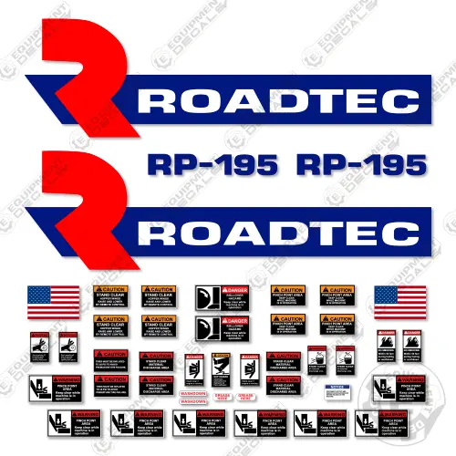 Fits Roadtec Rp195 Decal Kit Asphalt Paver 1