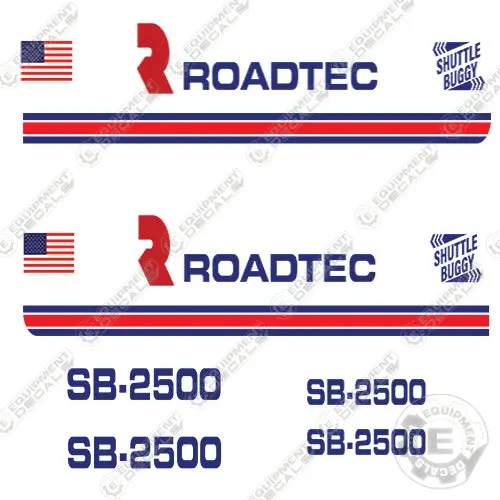 Fits Roadtec Sb-2500 Decal Kit Transfer Machine 1