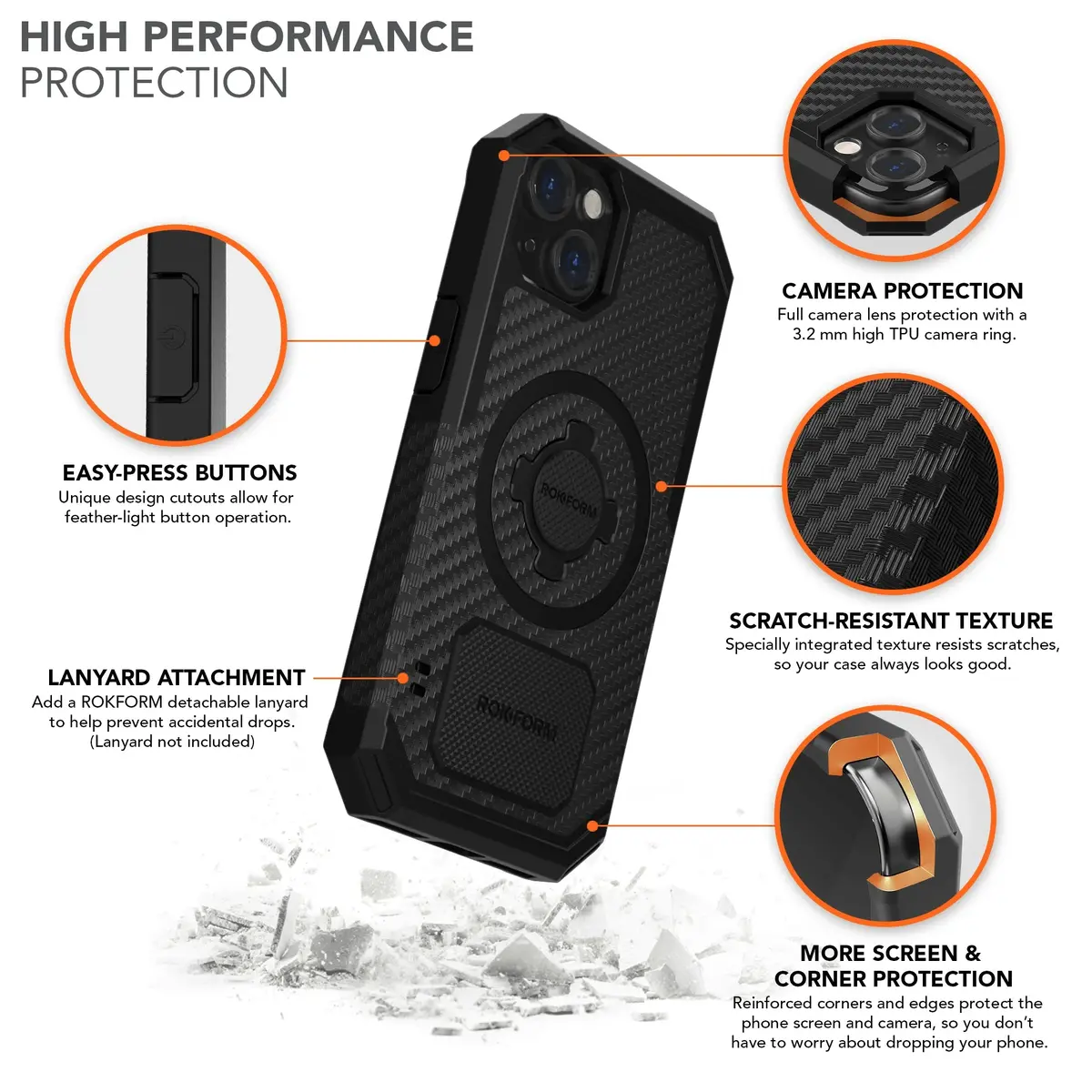 Rokform Rugged Phone Case - Apple Iphone Devices 5