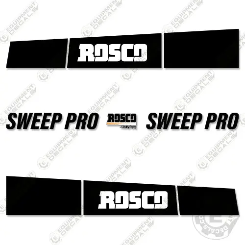 Fits Rosco Sweep Pro Decal Kit Street Sweeper 1