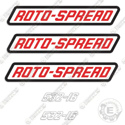 Roto-Spread 532-16 Decal Kit Manure Spreader 1