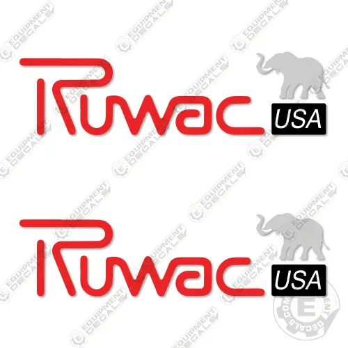 Fits Ruwac Industrial Vacuum Logo (Set Of 2) 1