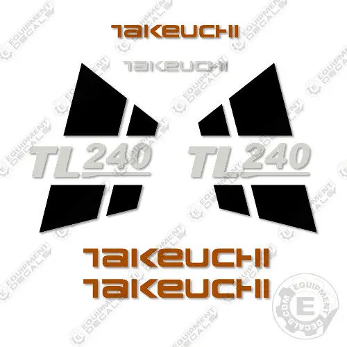 Fits Takeuchi Tl240 Skid Steer Loader Equipment Decals 1