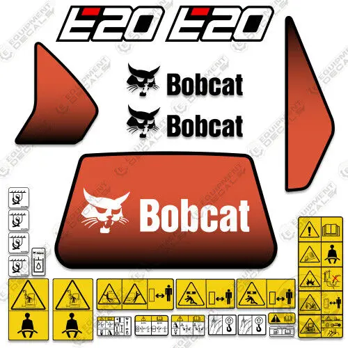 Fits Bobcat E20 Mini Excavator Decal Kit 1