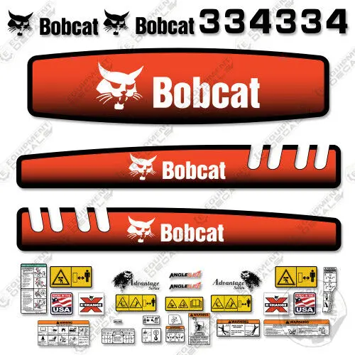 Fits Bobcat 334G Decal Kit Mini Excavator Older 1