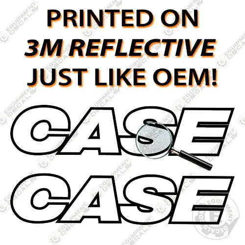 Fits Case Tv450 Decal Kit Track Loader - 3M Reflective Vinyl! 2