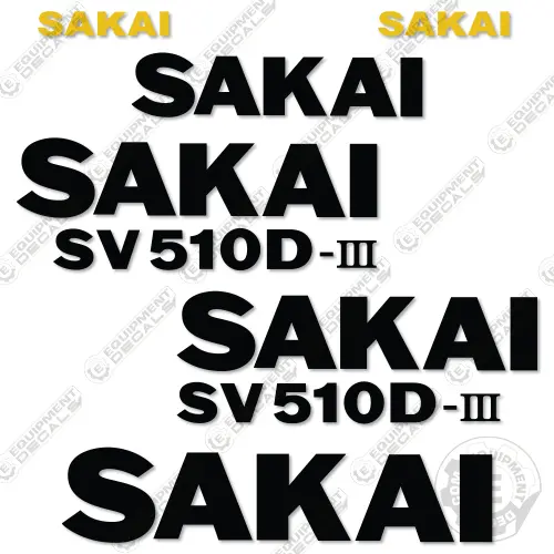 Fits Sakai Sv510d-Iii Decal Kit Roller 1