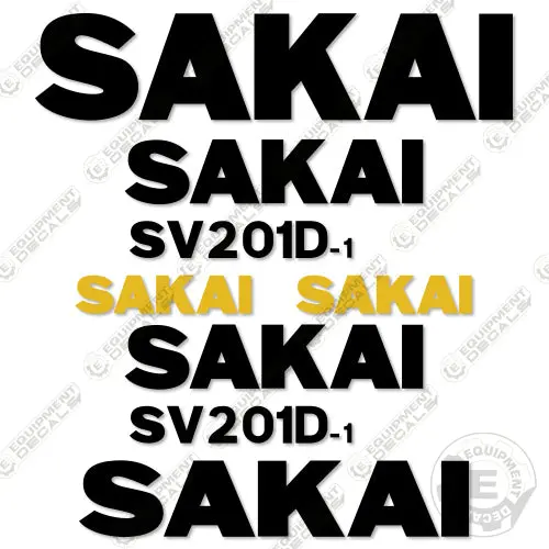 Fits Sakai Sv201d-1 Decal Kit Roller 1
