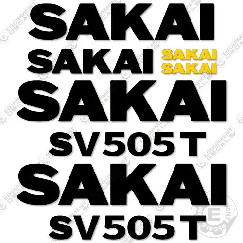 Fits Sakai Sv505t Decal Kit Roller 1