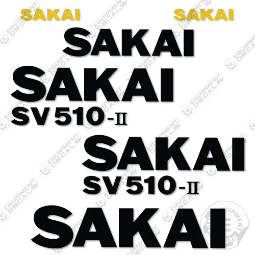 Fits Sakai Sv510-Ii Decal Kit Roller 1