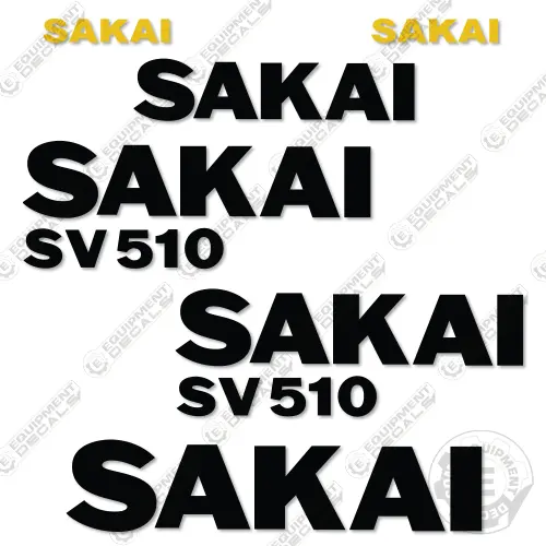 Fits Sakai Sv510 Decal Kit Roller 1