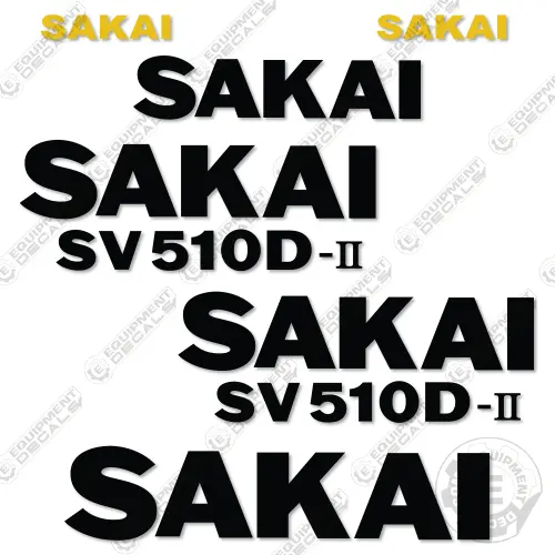 Fits Sakai Sv510d-Ii Decal Kit Roller 1