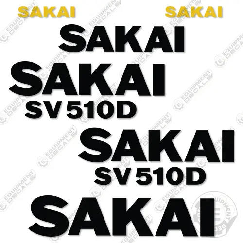Fits Sakai Sv510d Decal Kit Roller 1