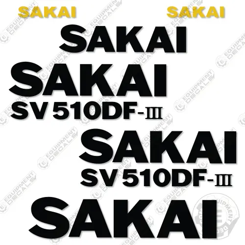 Fits Sakai Sv510df-Iii Decal Kit Roller 1