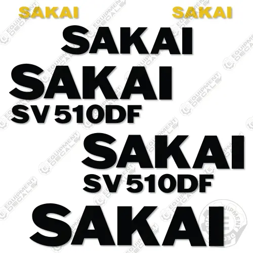 Fits Sakai Sv510df Decal Kit Roller 1