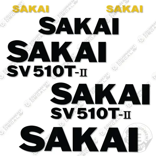 Fits Sakai Sv510t-Ii Decal Kit Roller 1