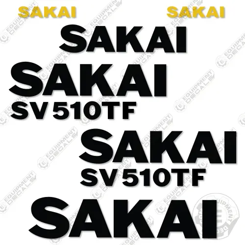 Fits Sakai Sv510tf Decal Kit Roller 1