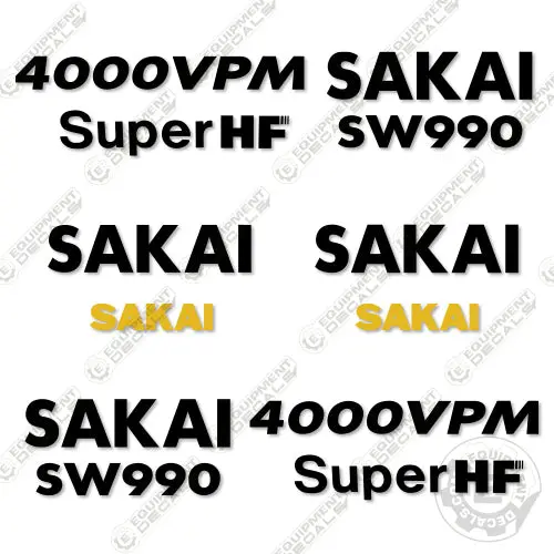 Fits Sakai Sw990 Decal Kit Roller 1