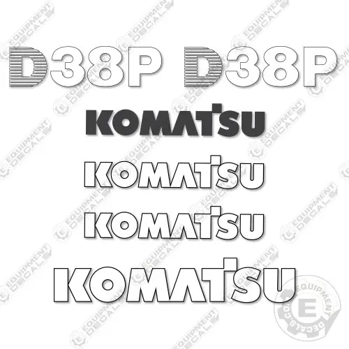 Fits Komatsu D38p-1 Decal Kit Crawler Tractor Dozer 1