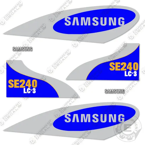 Fits Samsung Se240 Lc-3 Decal Kit Excavator 1