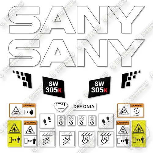 Fits Sany Sw305k Decal Kit Wheel Loader 1