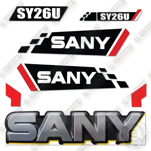 Sany Sy26u Decal Kit Mini Excavator - Aftermarket Kit 1