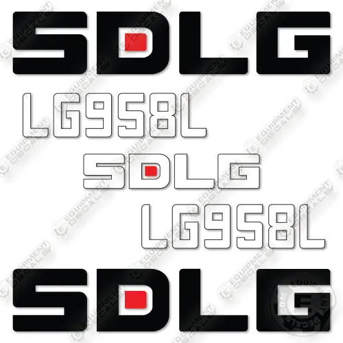 Fits Sdlg Lg958l Wheel Loader Decal Kit 1