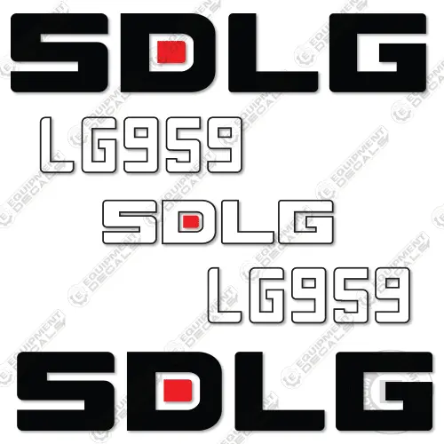 Fits Sdlg Lg959 Wheel Loader Decal Kit 1