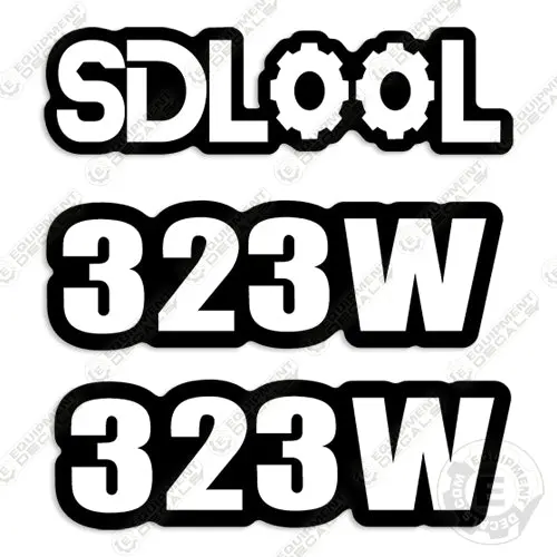 Fits Sdlool 323W Decal Kit Mini Skid Steer Loader 1