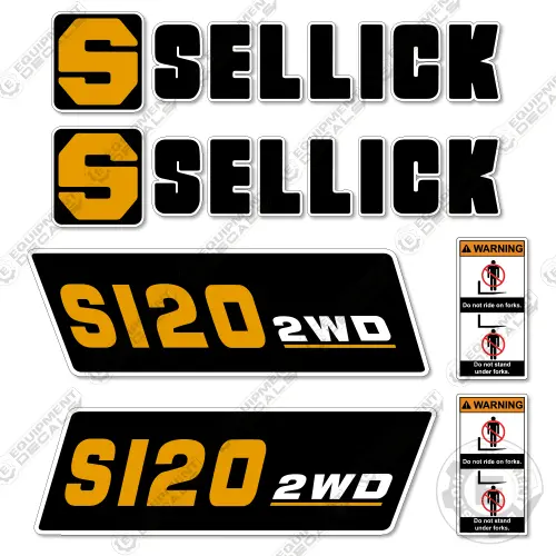 Fits Sellick S120 2Wd Decal Kit Forklift 1