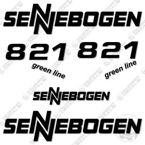 Fits Sennebogen 821 Decal Kit Excavator 1