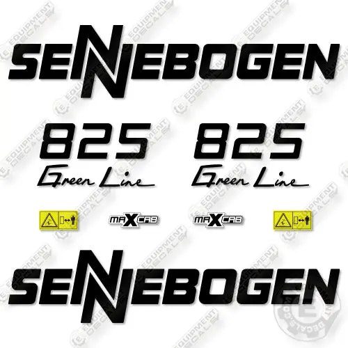 Fits Sennebogen 825 Green Line Decal Kit Material Handler 1