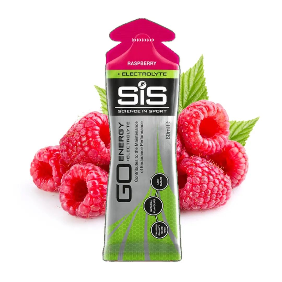 Science In Sport Go Energy + Electrolyte Gel 60Ml - Raspberry 1