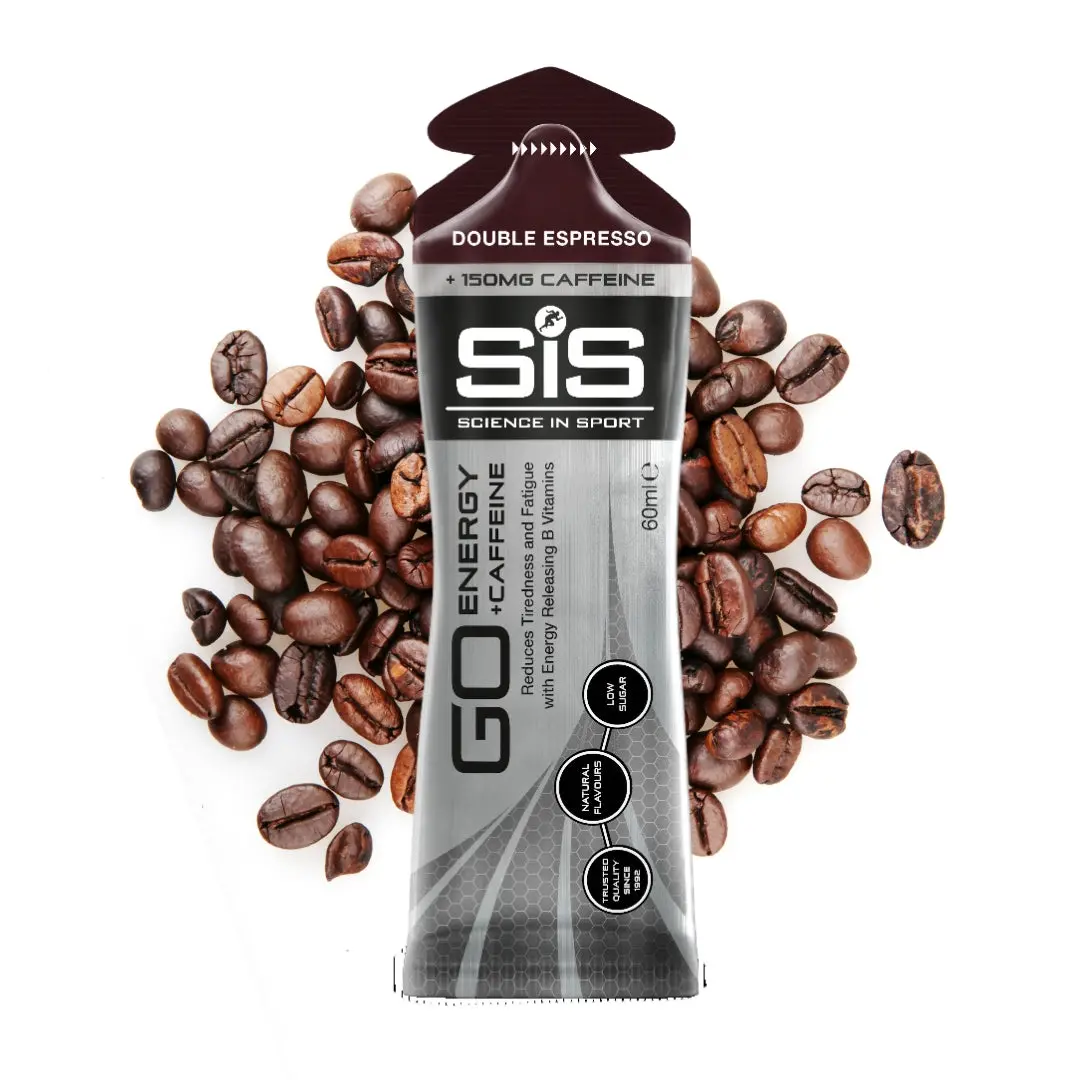 Science In Sport Go Energy + Caffeine Gel 60Ml - Double Espresso 1