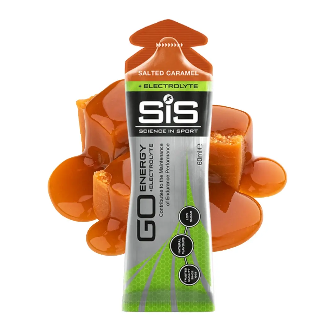 Science In Sport Go Energy + Electrolyte Gel 60Ml - Salted Caramel 1