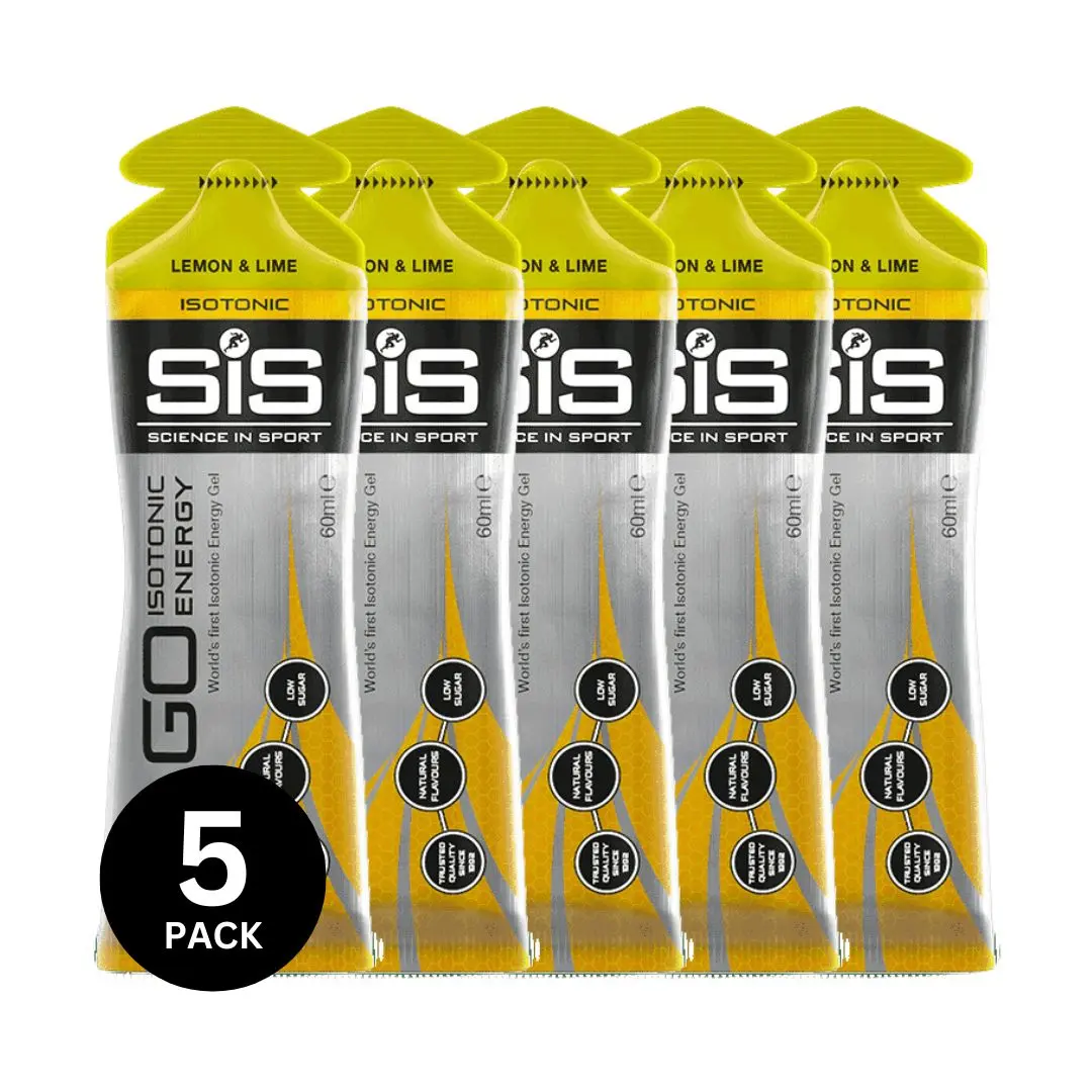 Science In Sport Go Isotonic Energy Gel 60Ml - Lemon & Lime (5 Pack) 1
