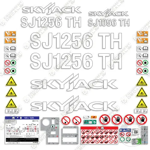 Fits Skyjack Sj1256th Decal Kit Telehandler (Full Kit) 1