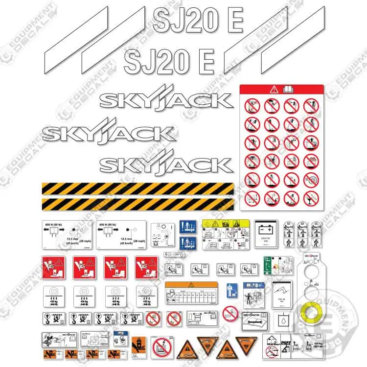 Skyjack Sj20e Decal Kit Man Lift 1