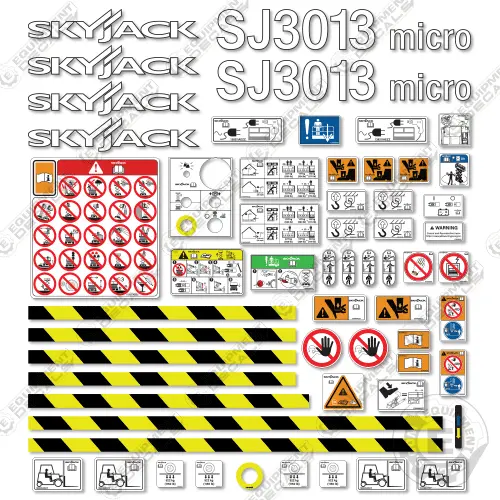Fits Skyjack Sj3013 Micro Decal Kit Scissor Lift 1